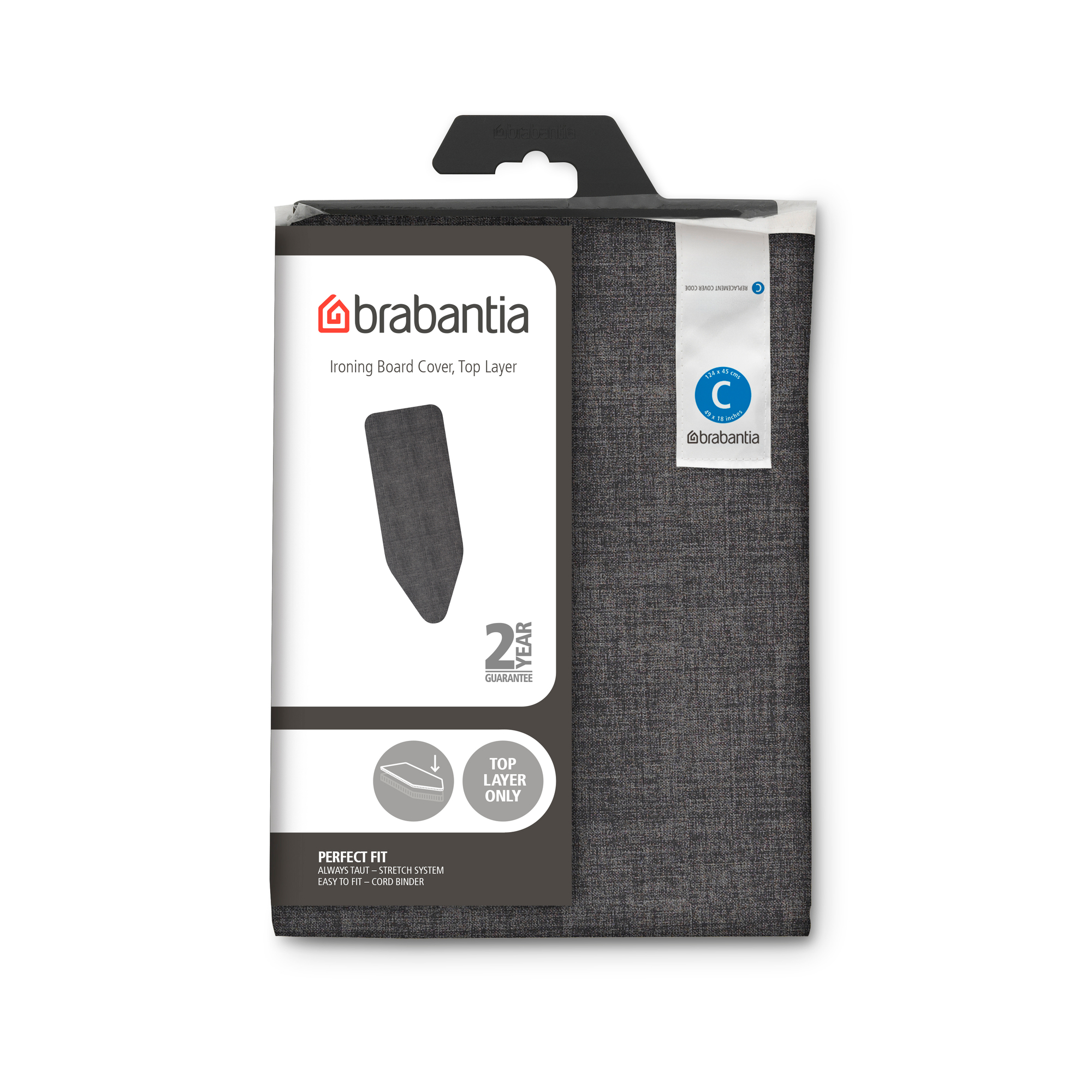 Чехол для гладильной доски Brabantia Черный деним 124х45см (8мм) 131103 - фото 2