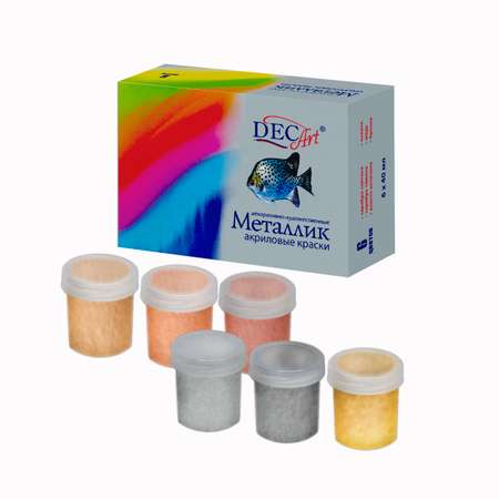 Краски акриловые DecArt 6 цв.