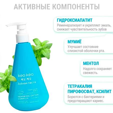 Зубная паста KEO KEO без фтора мята