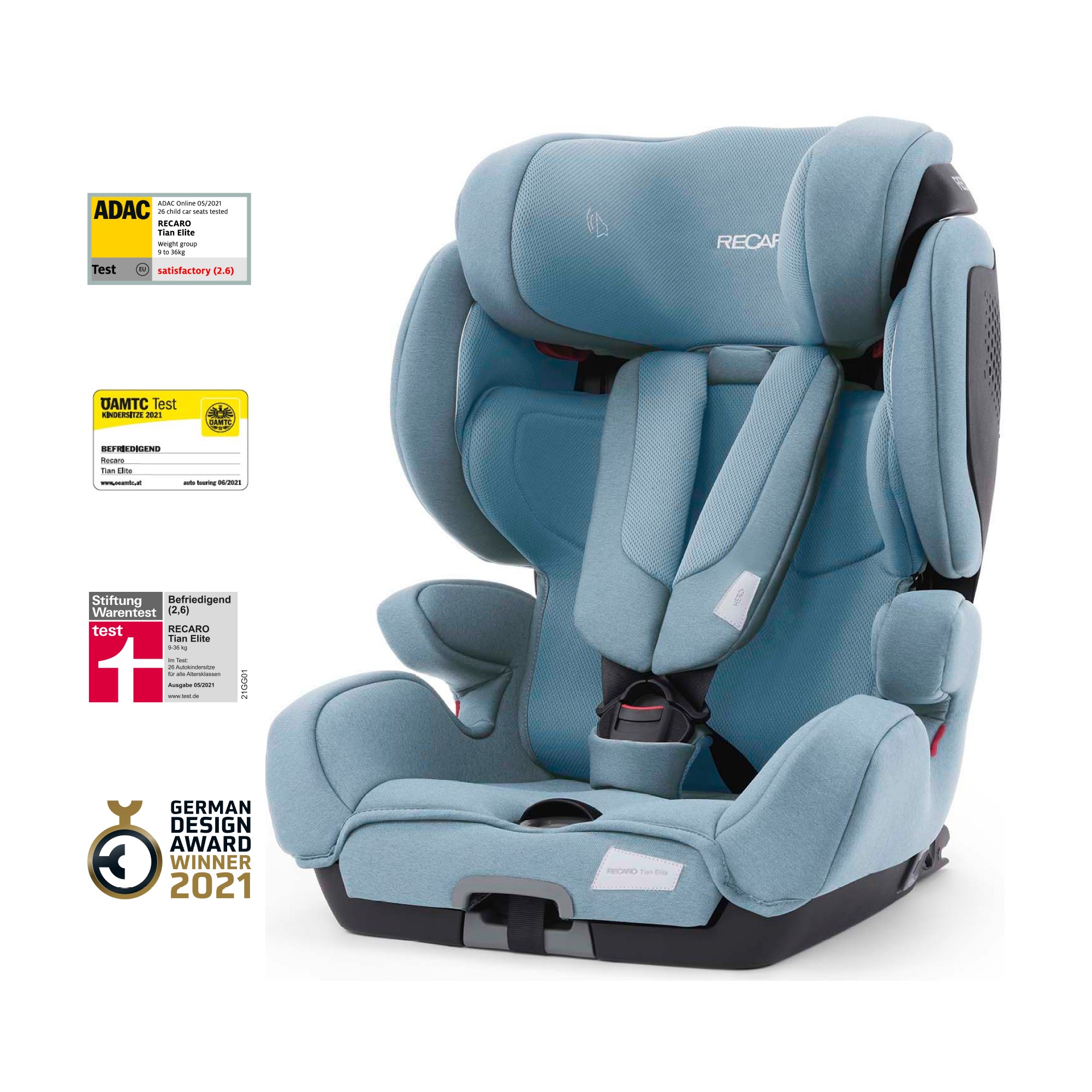 Автокресло Recaro Tian Elite 1/2/3 (9-36 кг) - фото 2