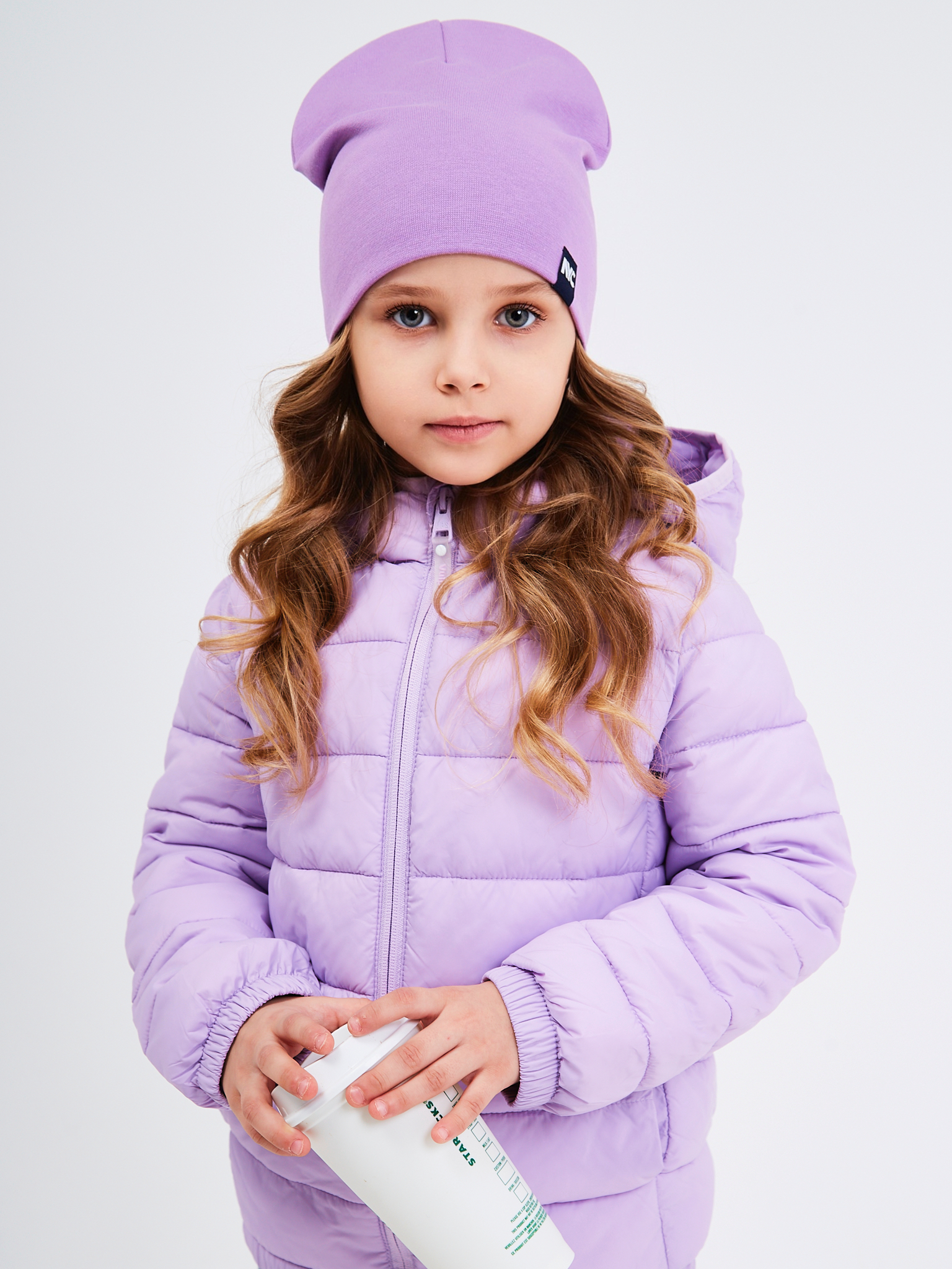Шапка NYCkids NYC-H-067-plainG-purple - фото 11