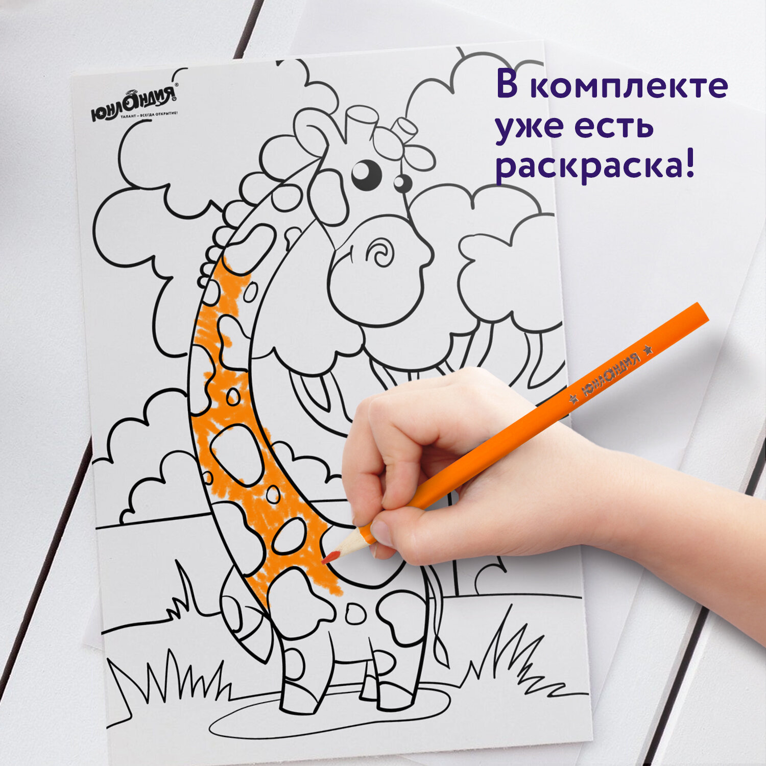 Карандаши цветные Юнландия 12 шт. - фото 9