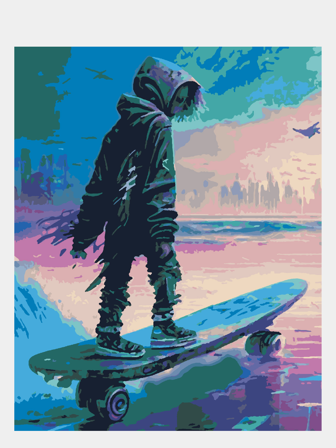 Картина по номерам Selfica На скейте - фото 1