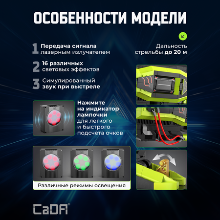 Конструктор CaDa Sci-Fi laser Pistol set блочный
