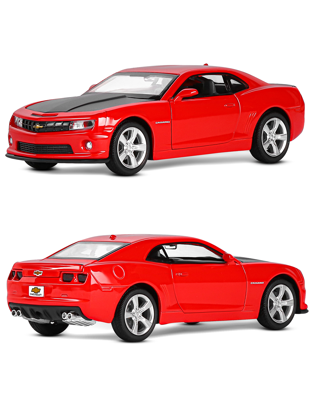Автомобиль АВТОпанорама Chevrolet Camaro SS 1:32 JB1251392 - фото 8