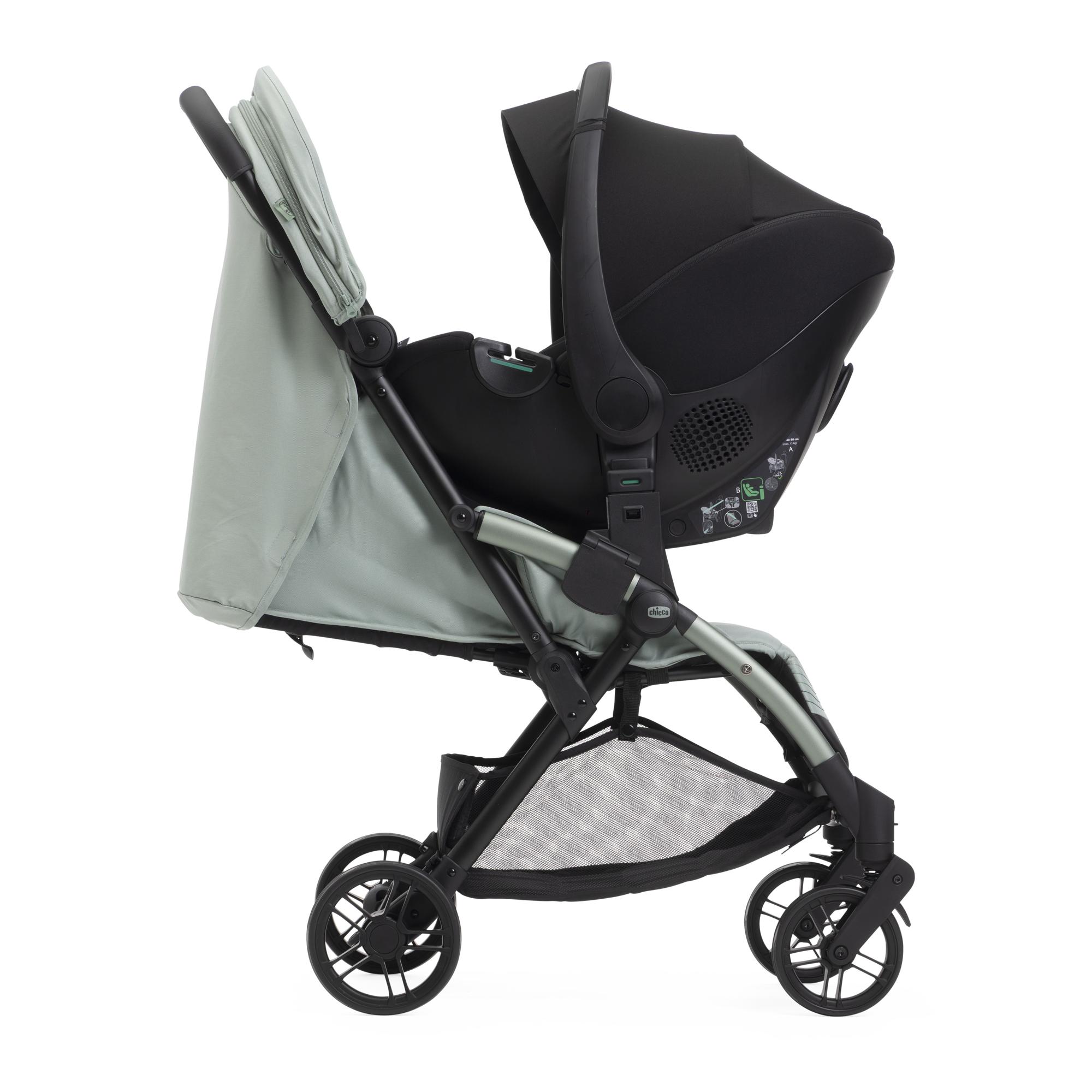 Коляска прогулочная Chicco Goody XPlus лёгкая Sage зеленый - фото 15