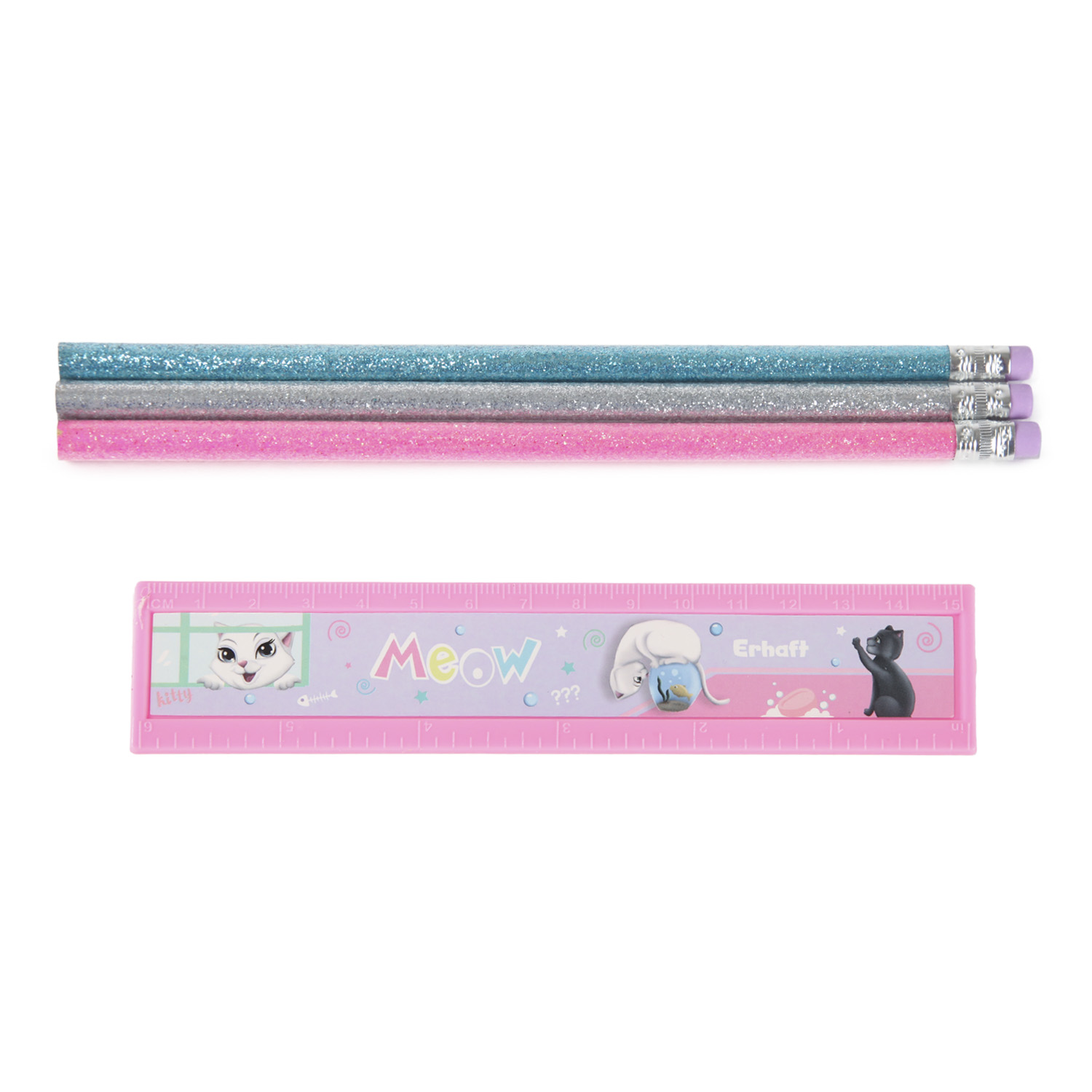 Набор канцелярский Erhaft Кошечки 7 предм. - фото 3