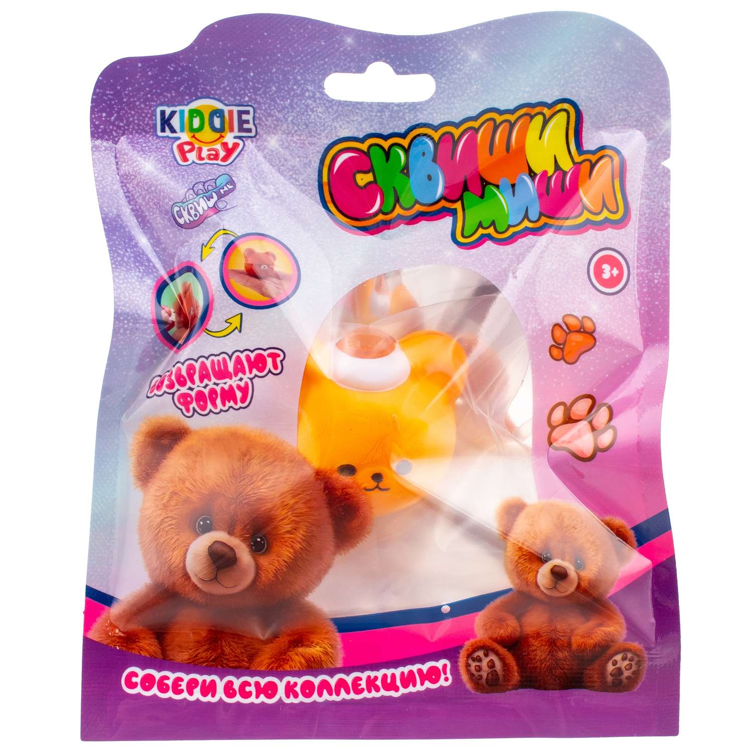 Сквиш KiddiePlay Милый мишка в ассортименте - фото 4