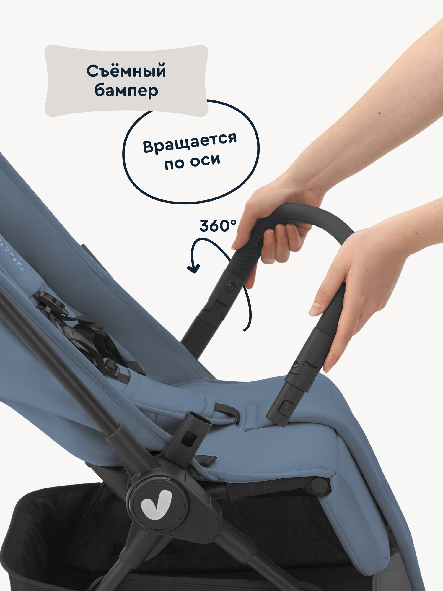 Коляска прогулочная Junion Tokky синий - фото 20