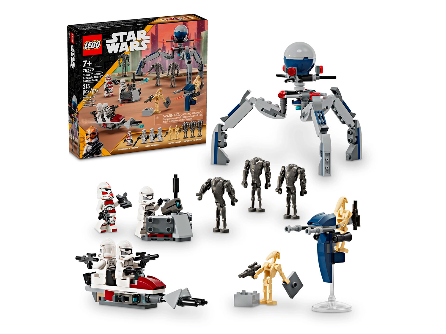 Конструктор LEGO Star Wars Боевой набор 75372 215 дет. - фото 1