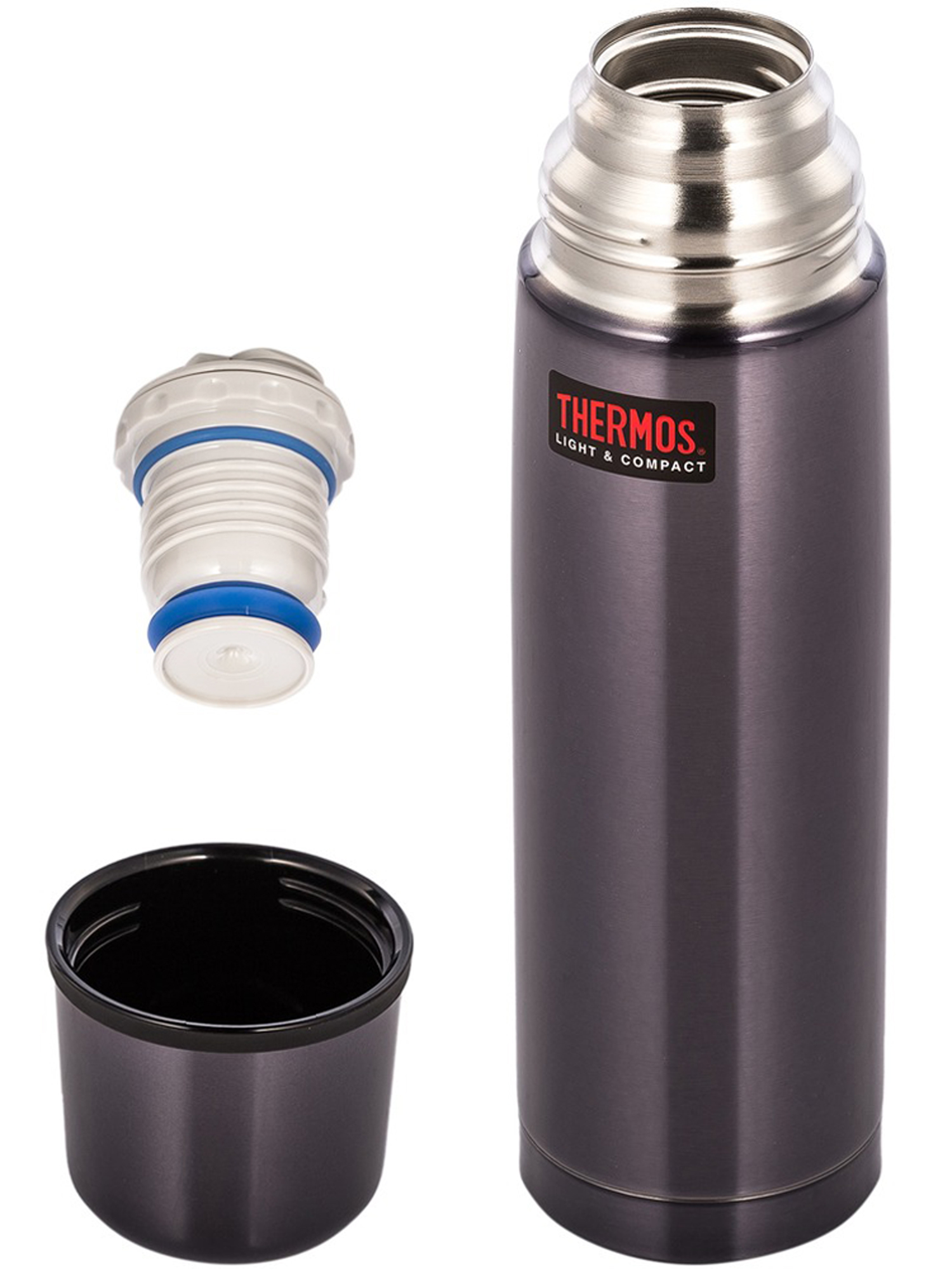 Термос для чая кофе 500 мл THERMOS FBB-500 синий – нержавеющая сталь герметичный тепло/холод 12/24 часа - фото 8