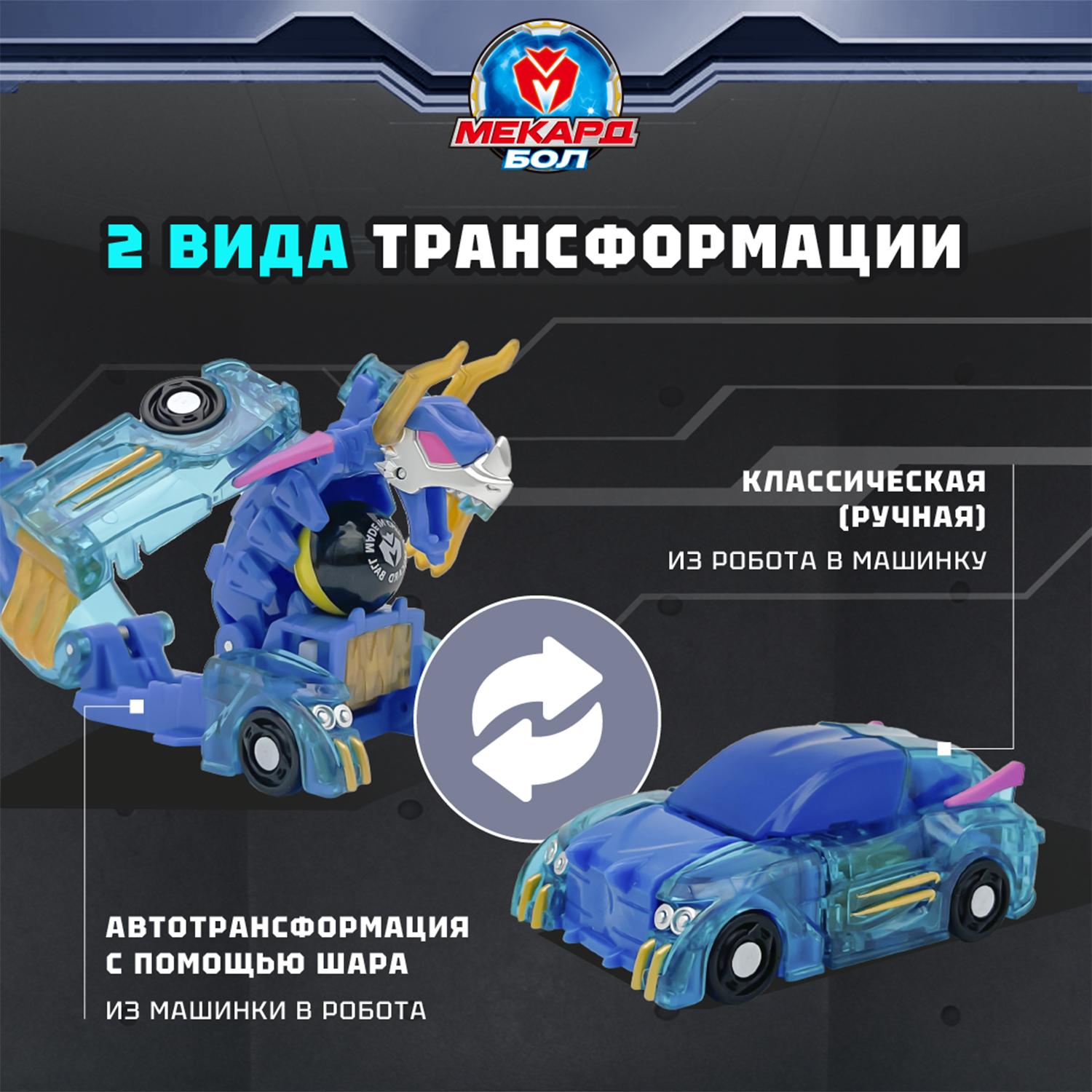 Игровой набор Мекард Бол Мехараптор - фото 2