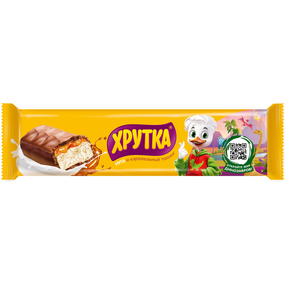 Конфета Хрутка Нуга карамель 27г - фото 1
