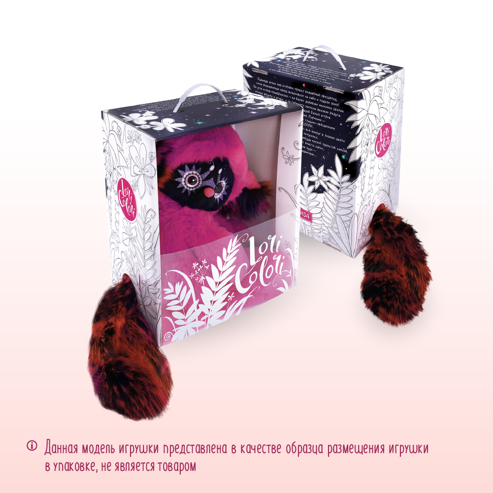 Мягкая игрушка BUDI BASA Лори Колори Ёё розовый 30 см LR30-01 - фото 9