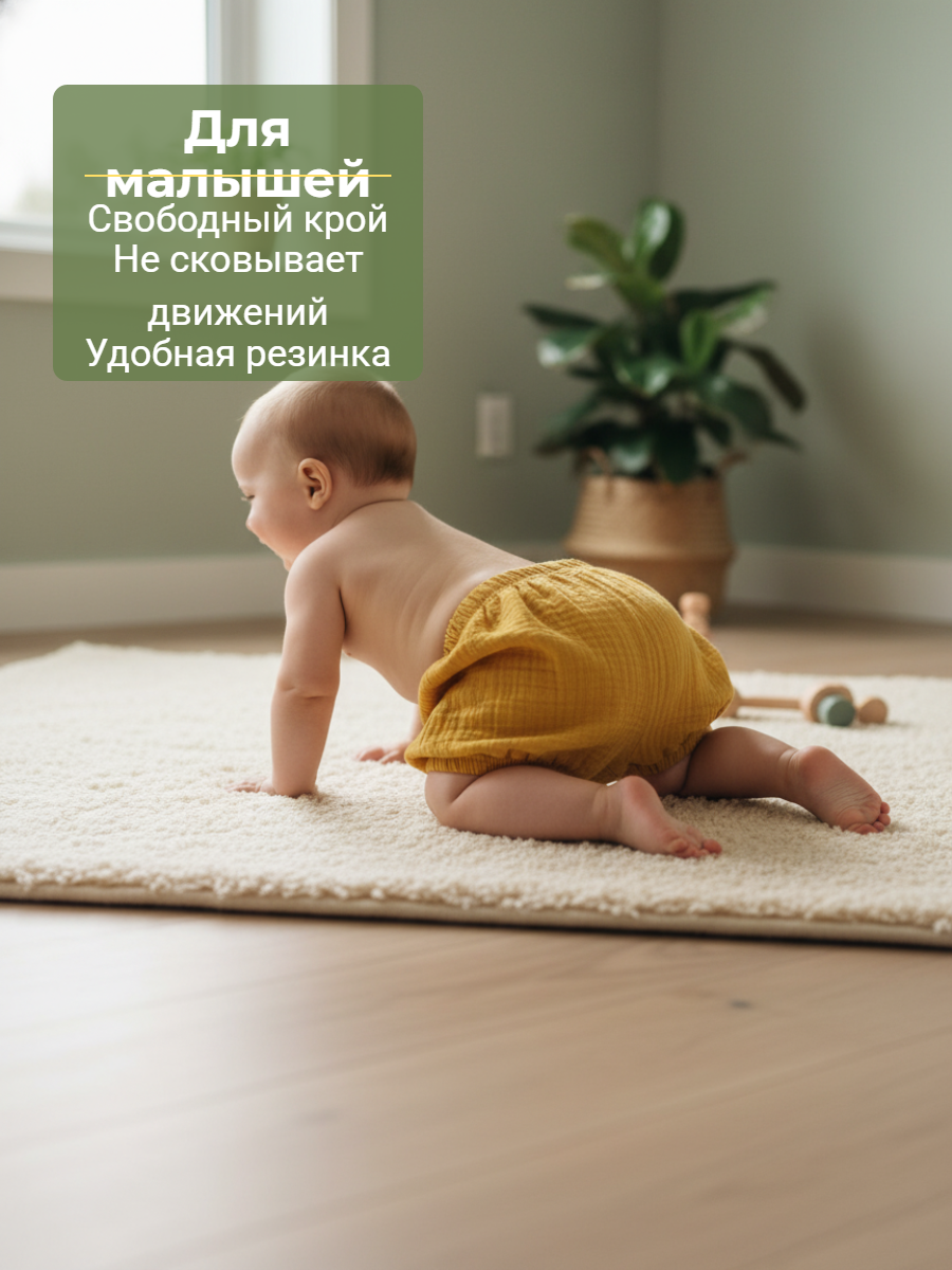 Трусы-шорты КВАРК лук Панталоны горчица - фото 3
