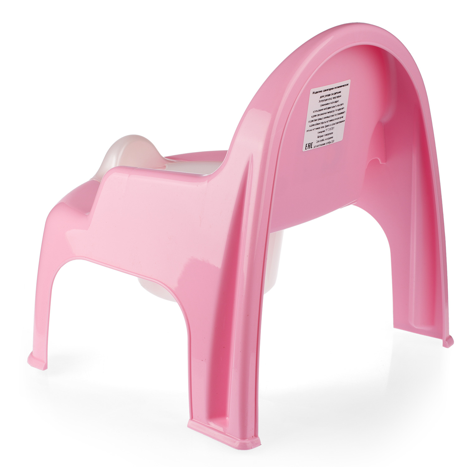 Горшок детский elfplast стульчик розовый - фото 4