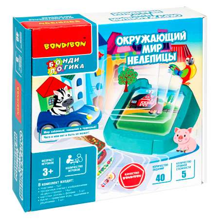 Настольная игра Bondibon логическая НЕЛЕПИЦЫ