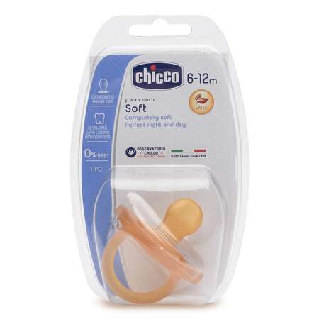 Пустышка Chicco латекс от 6 мес. 1 шт.