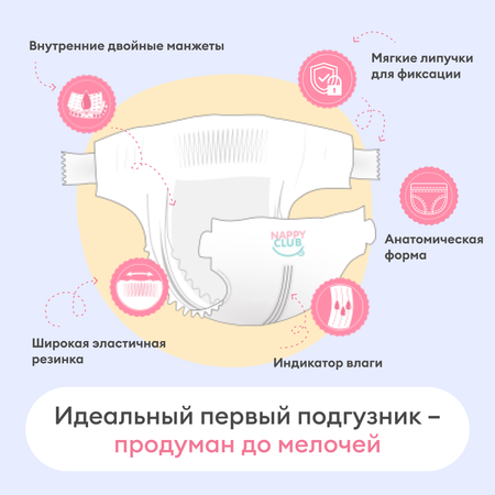Подгузники NappyClub NB