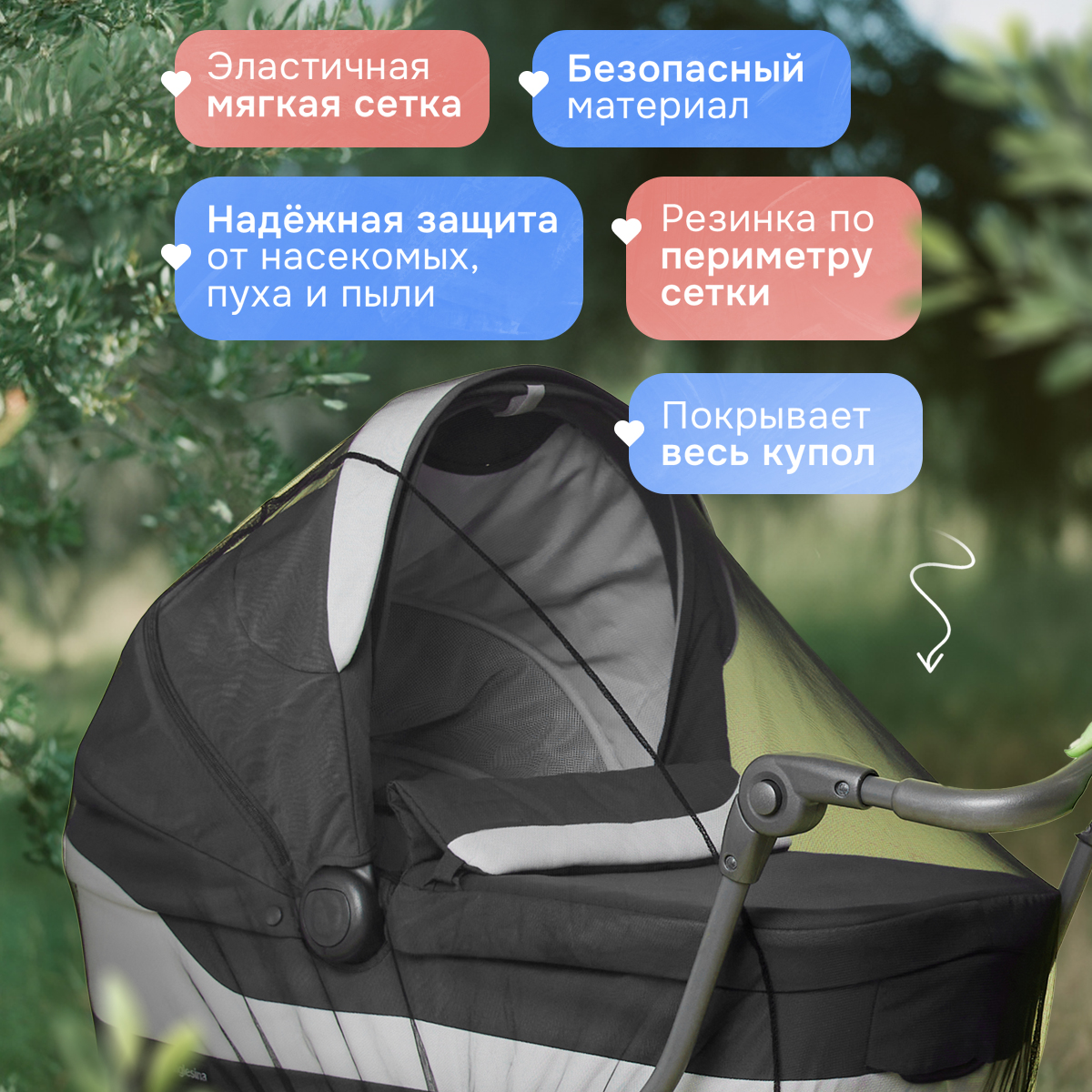 Сетка от насекомых Trottola Т150/чёрная - фото 2