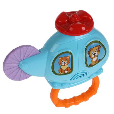 Игрушка УМка Вертолет с трещёткой 282242