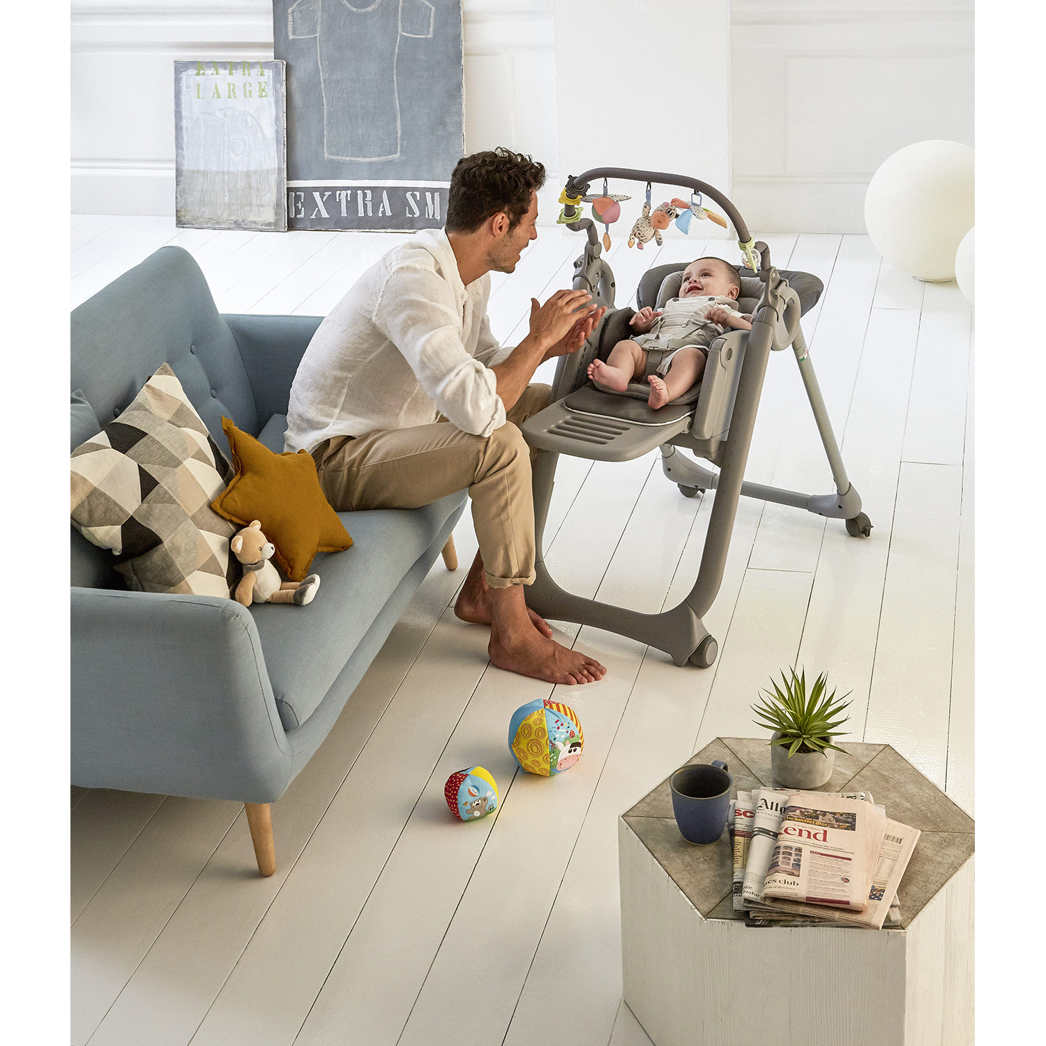 Стульчик для кормления Chicco Polly Magic Relax 2 в 1 - фото 11