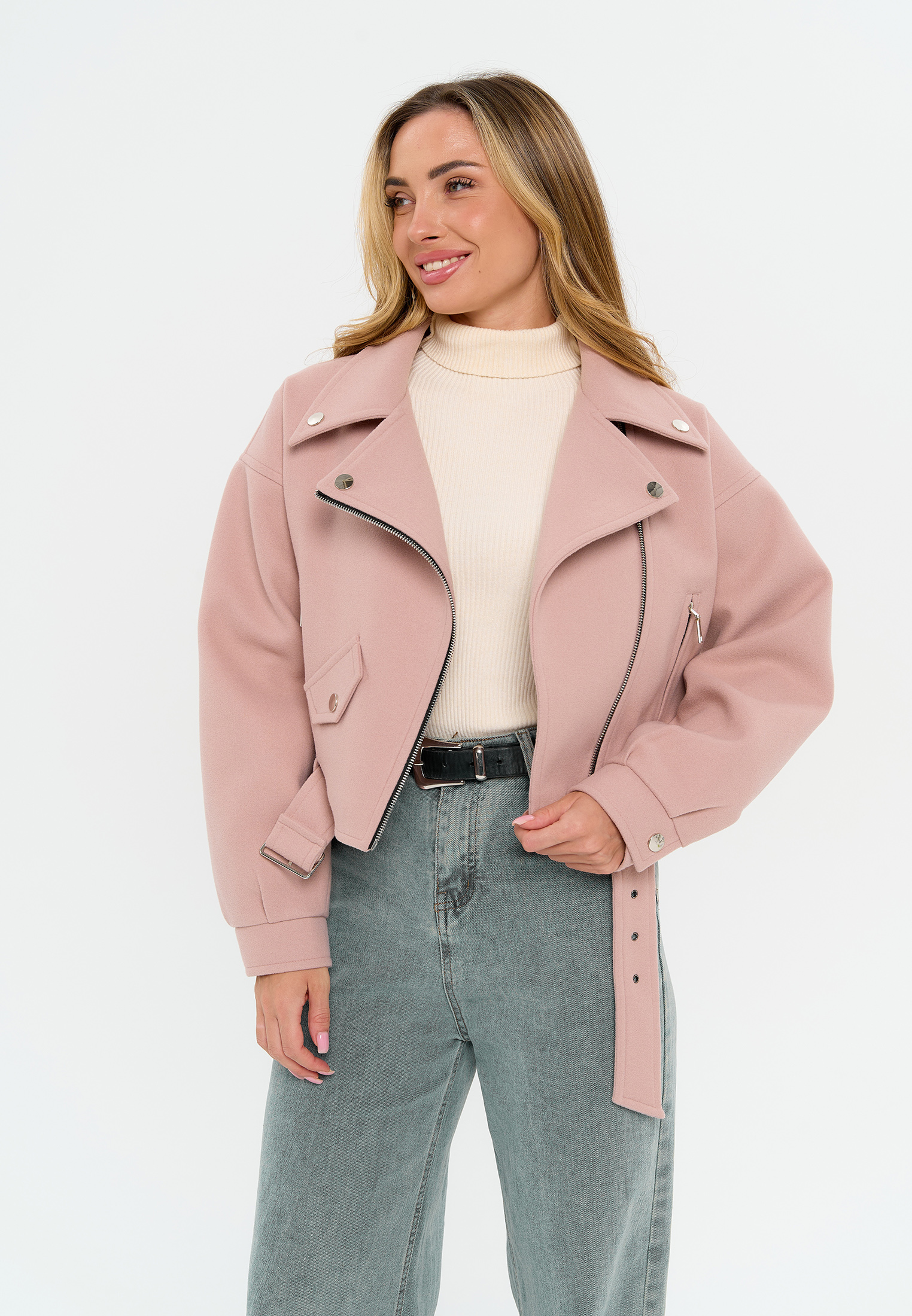 Куртка Stylish AMADEO AJ-8501-розовый - фото 13