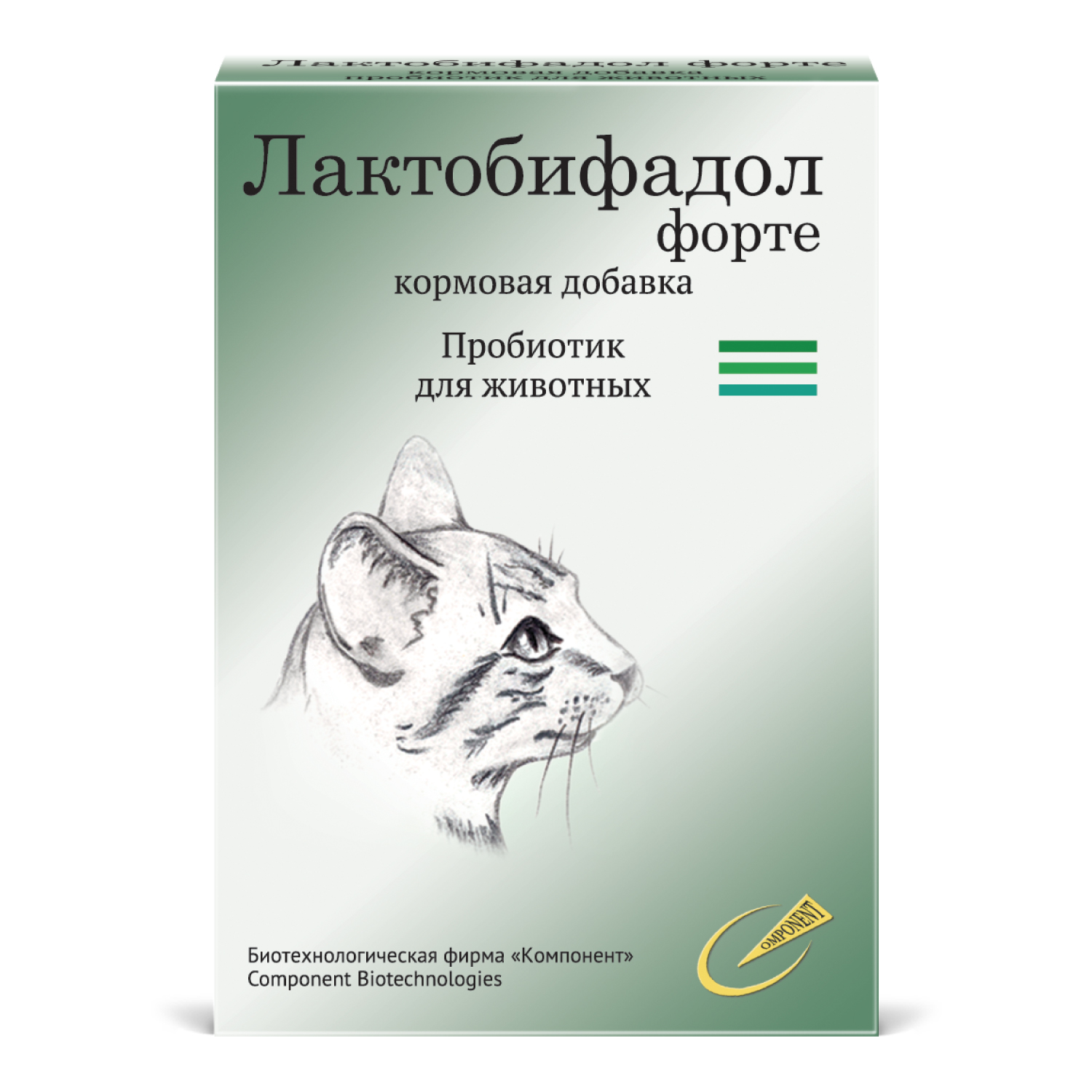 Симбиотик для кошек Компонент Лактобифадол Форте порошок 50г - фото 2