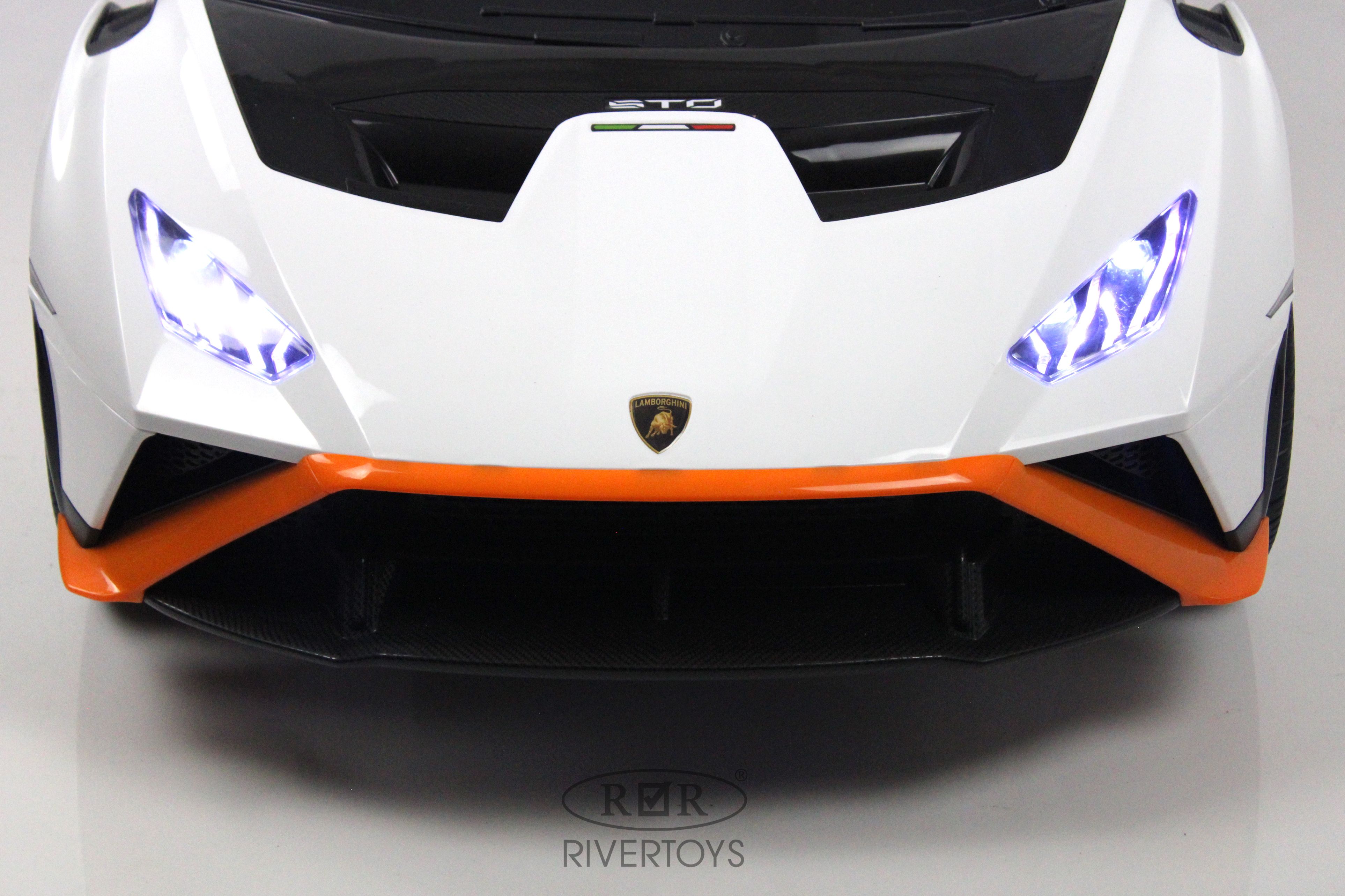 Электромобиль RIVERTOYS Lamborghini E888EE-WHITE С пультом ДУ - фото 6