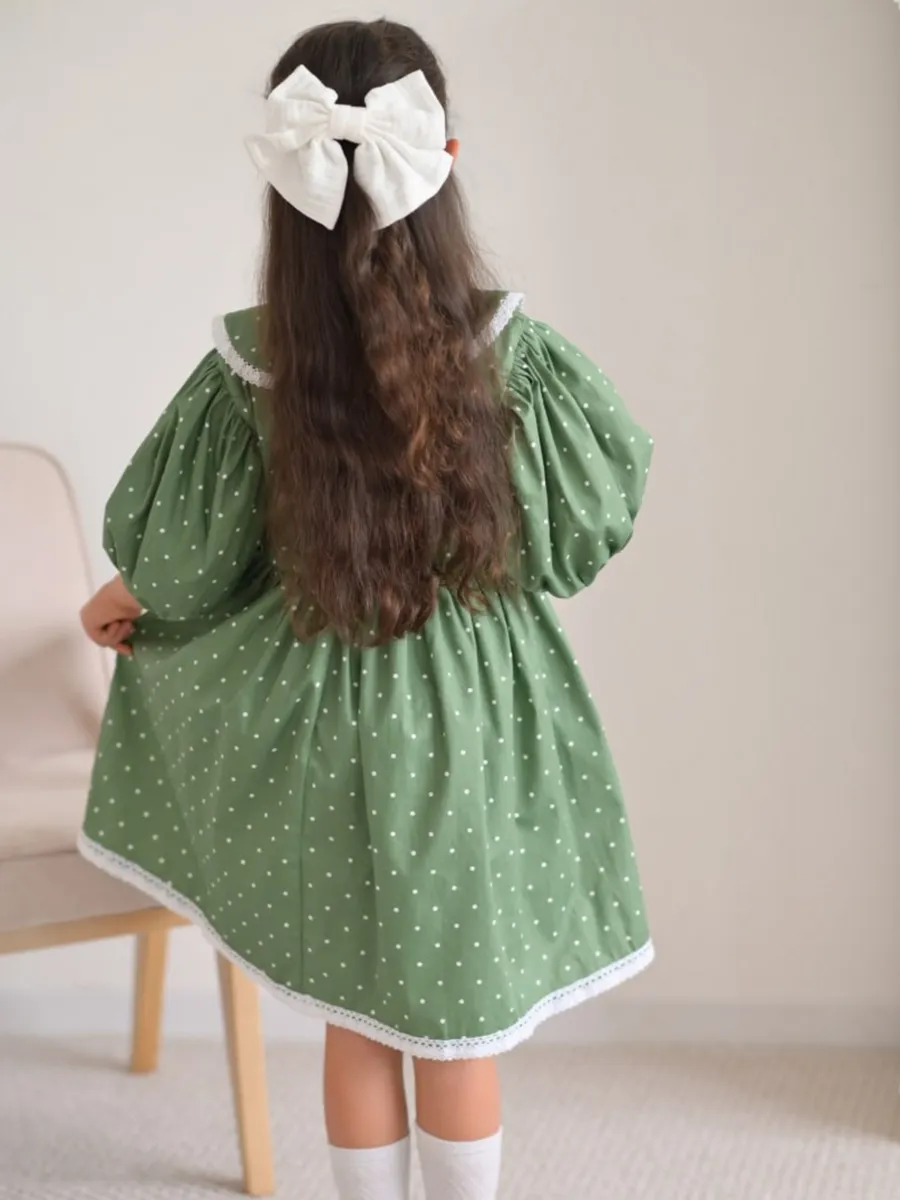 Платье Leli dress Хаки_горох - фото 4