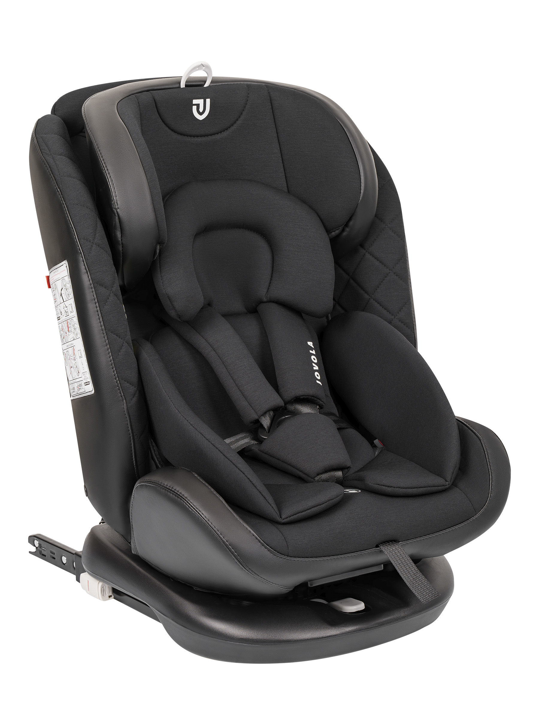 Автокресло Indigo Jovola Fuller сер.-черная кожа Isofix 0+/1/2/3 (0-36 кг) серый - фото 13