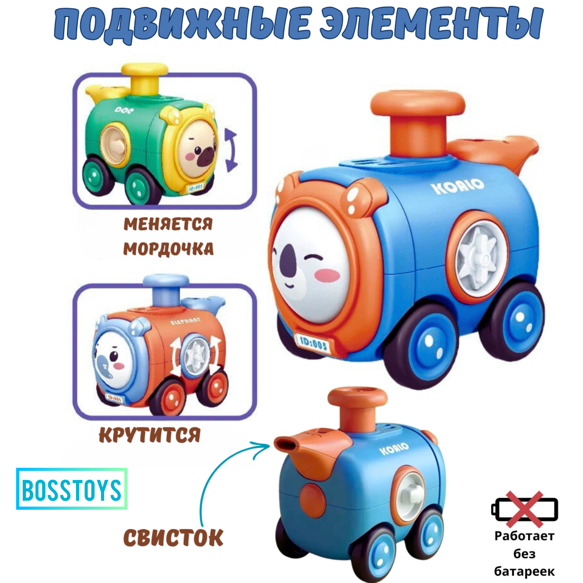 Поезд BOSSTOYS Тигренок - фото 3