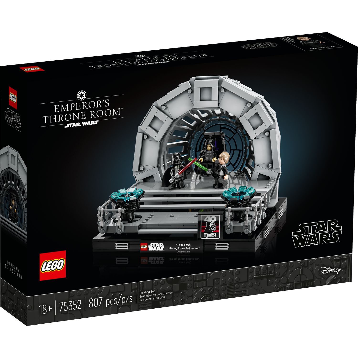 Конструктор LEGO Star Wars Emperors Throne Room Diorama 807 дет. - фото 1