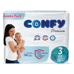 Подгузники CONFY Premium 3 70 шт.