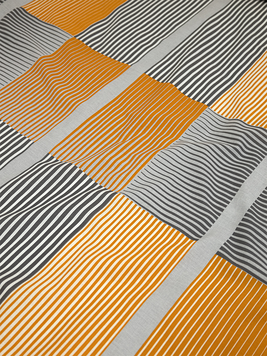 Комплект постельного белья BRAVO поплин Оранс евро 4 предм. - фото 8