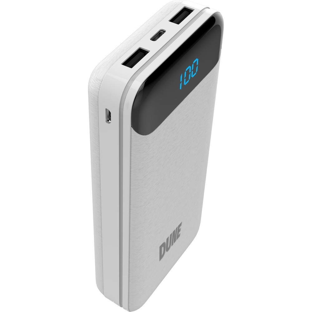 Внешний аккумулятор Perfeo Powerbank Dune 20000mah LED дисплей White PF_B4885 - фото 4