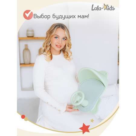 Стульчик для купания LaLa-Kids детский на присосках - Машинка
