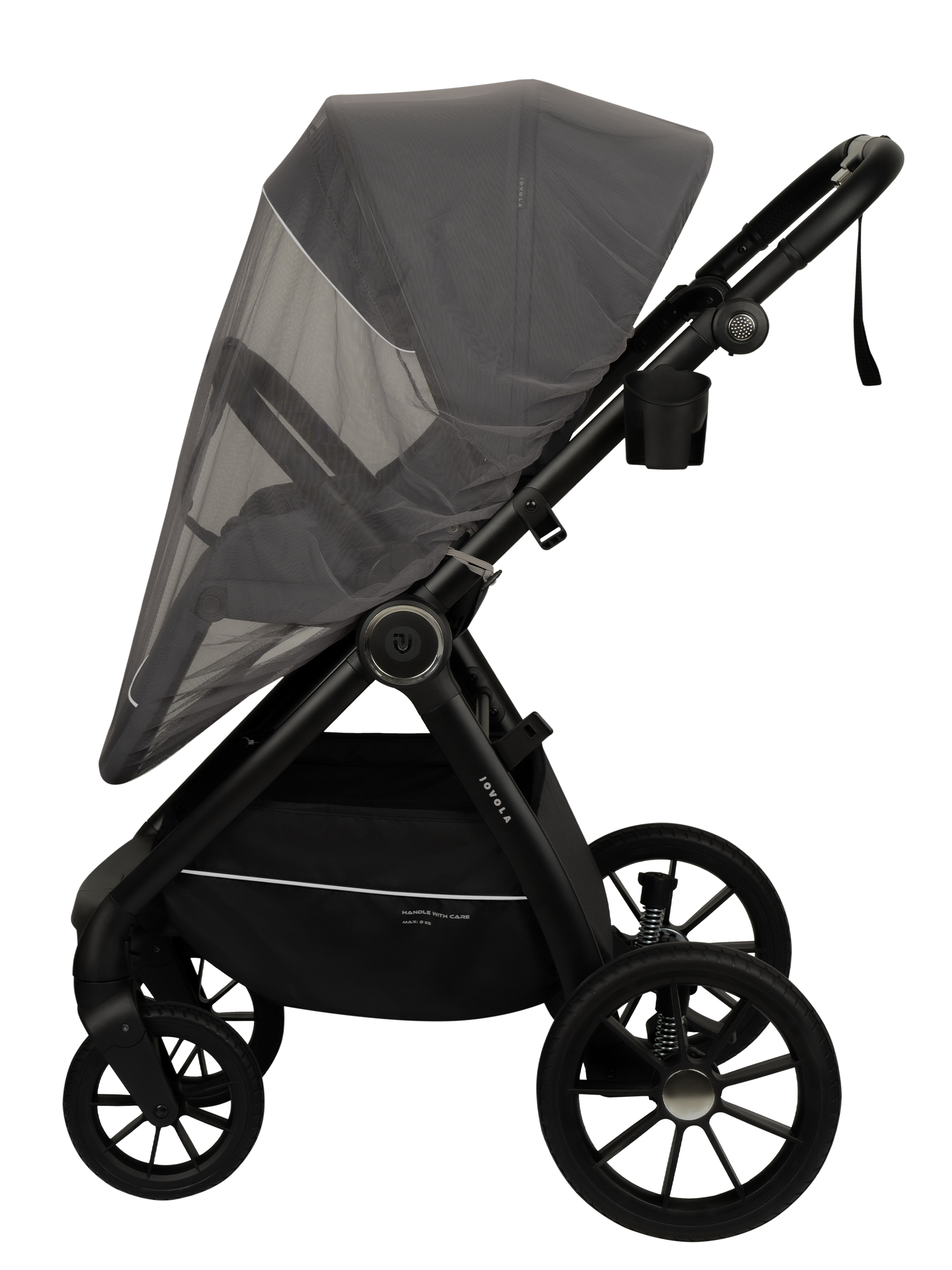 Коляска прогулочная JOVOLA LYRA серый - фото 26