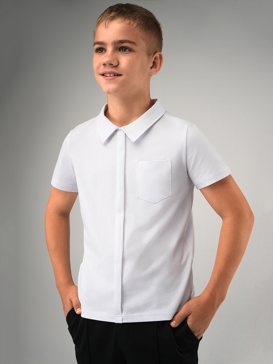 Футболка-поло HappyFox HF55152белый - фото 1