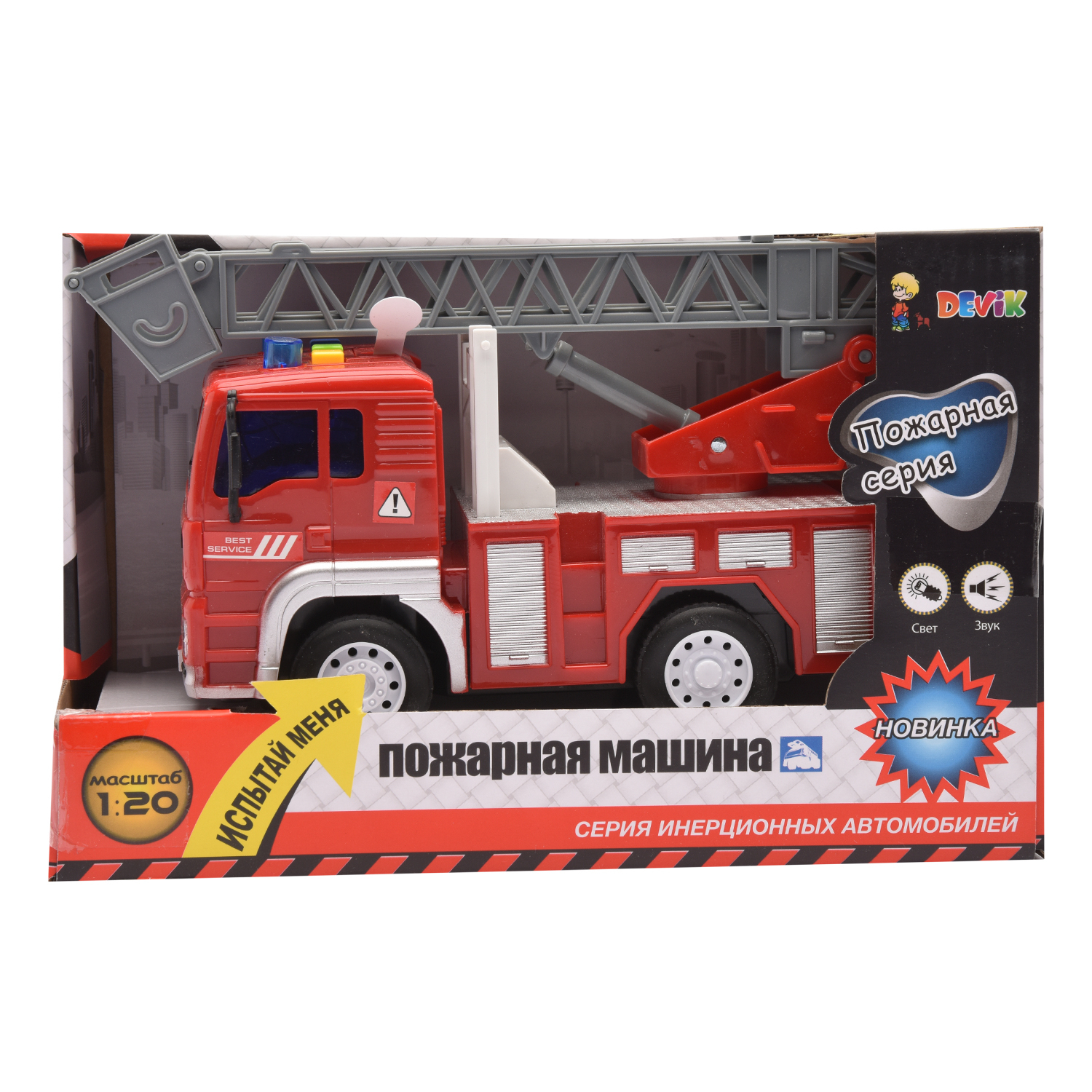 Пожарная машина Devik Toys 3910547 - фото 4