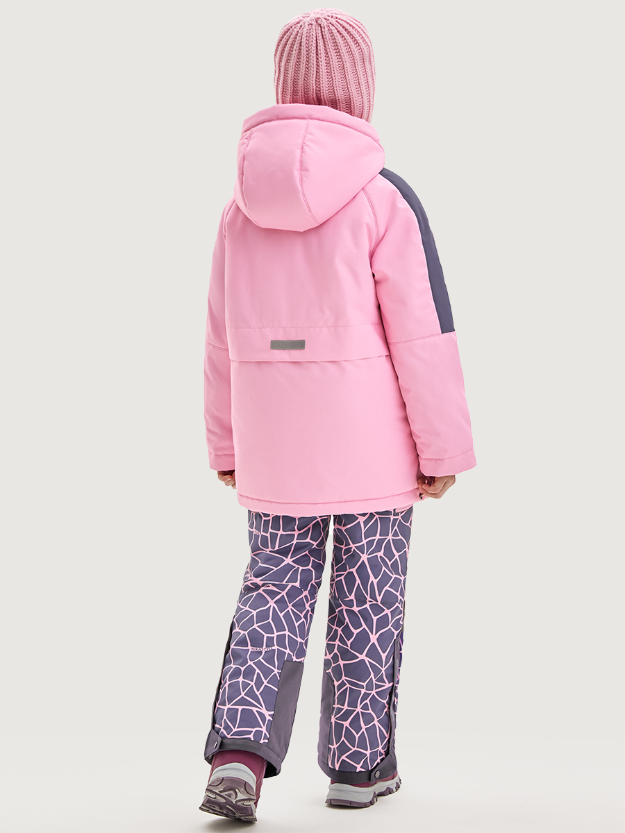 Куртка и полукомбинезон NIKASTYLE 7з3225 розовый/инжир - фото 3