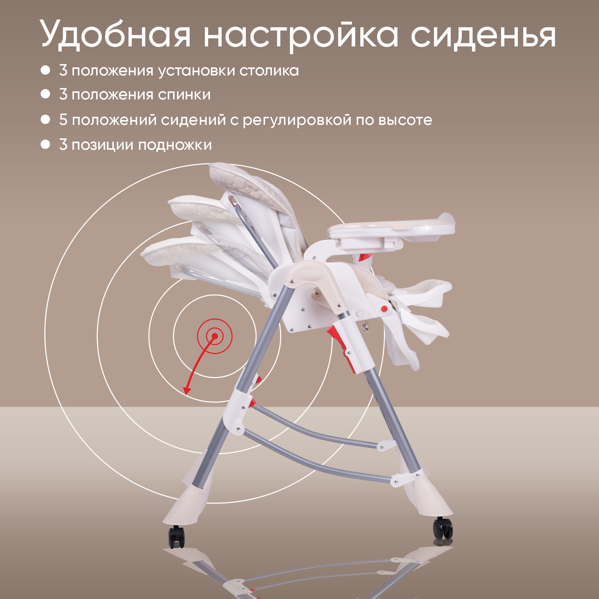 Стульчик для кормления Sweet Baby Royal Classic классический - фото 4