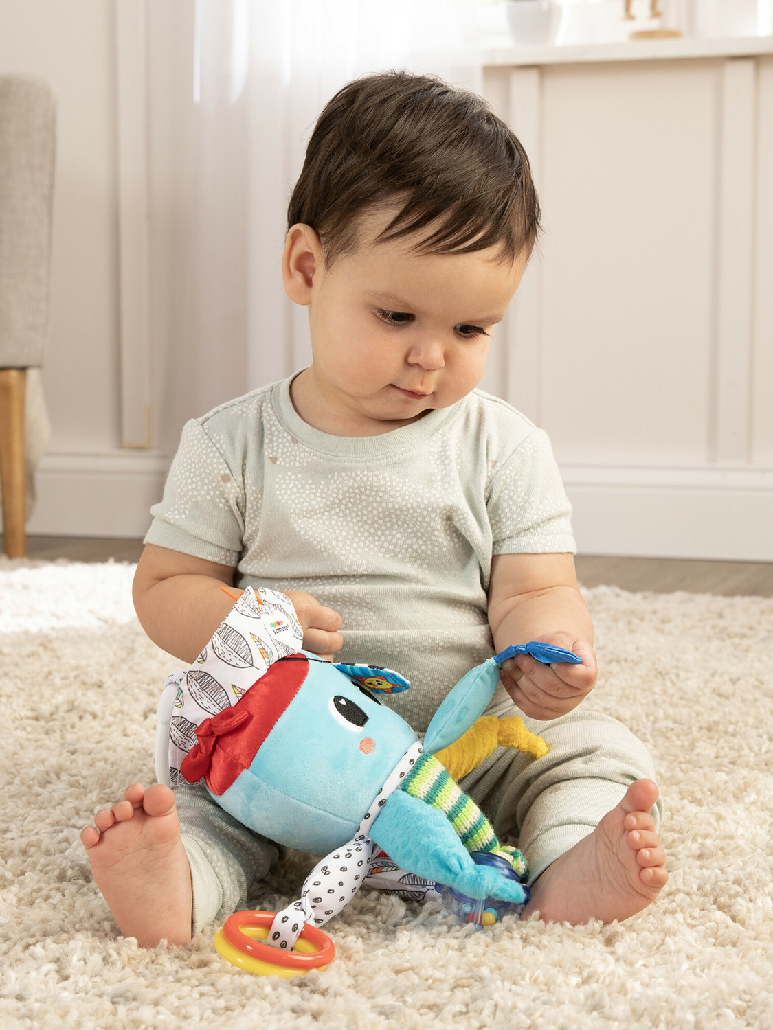 Игрушка Lamaze подвеска Капитан кальмар с подвесом - фото 16