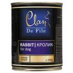 Корм для собак Clan De File кролик консервированный 340г