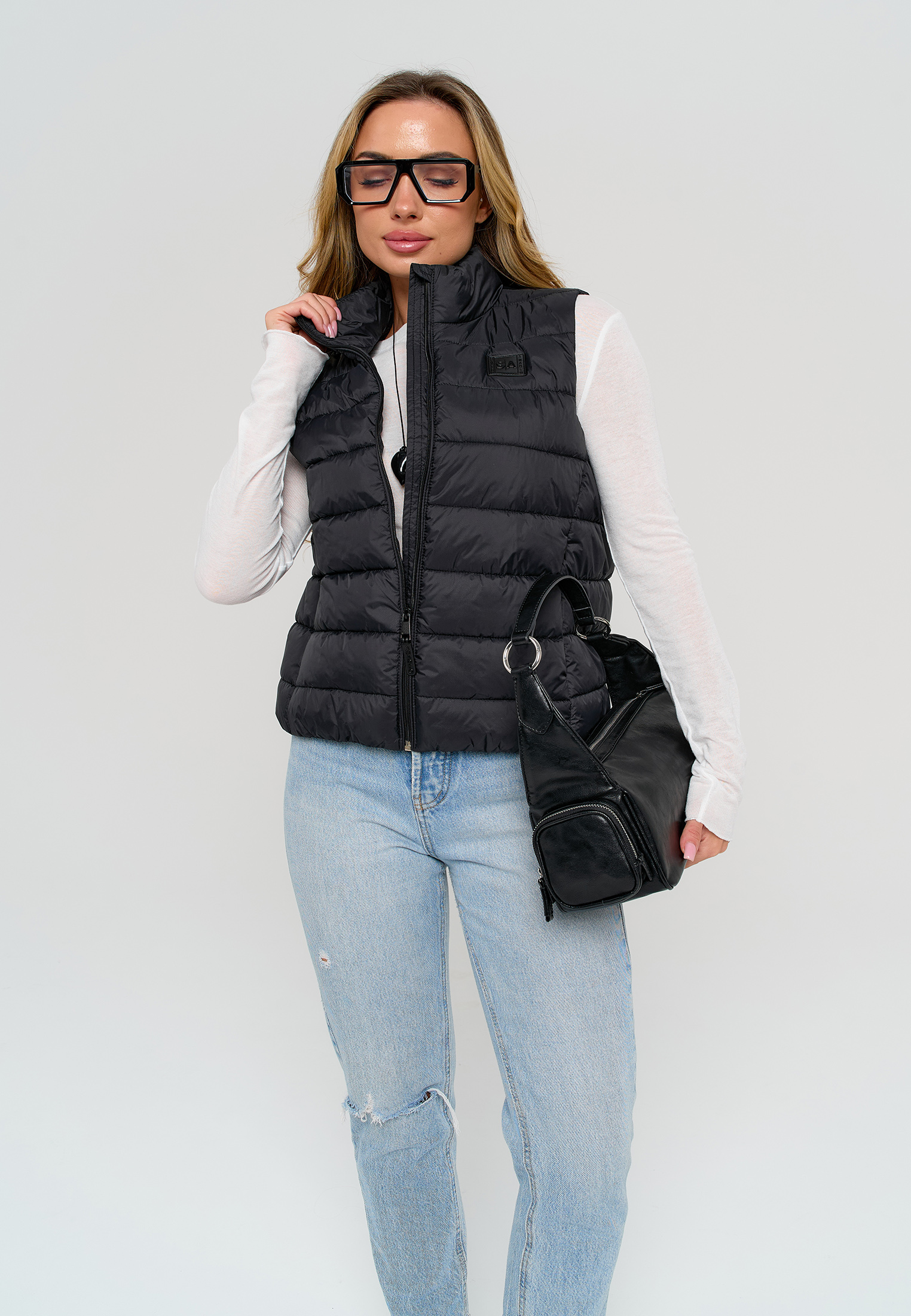 Жилет Stylish AMADEO AV-8508-черный - фото 11