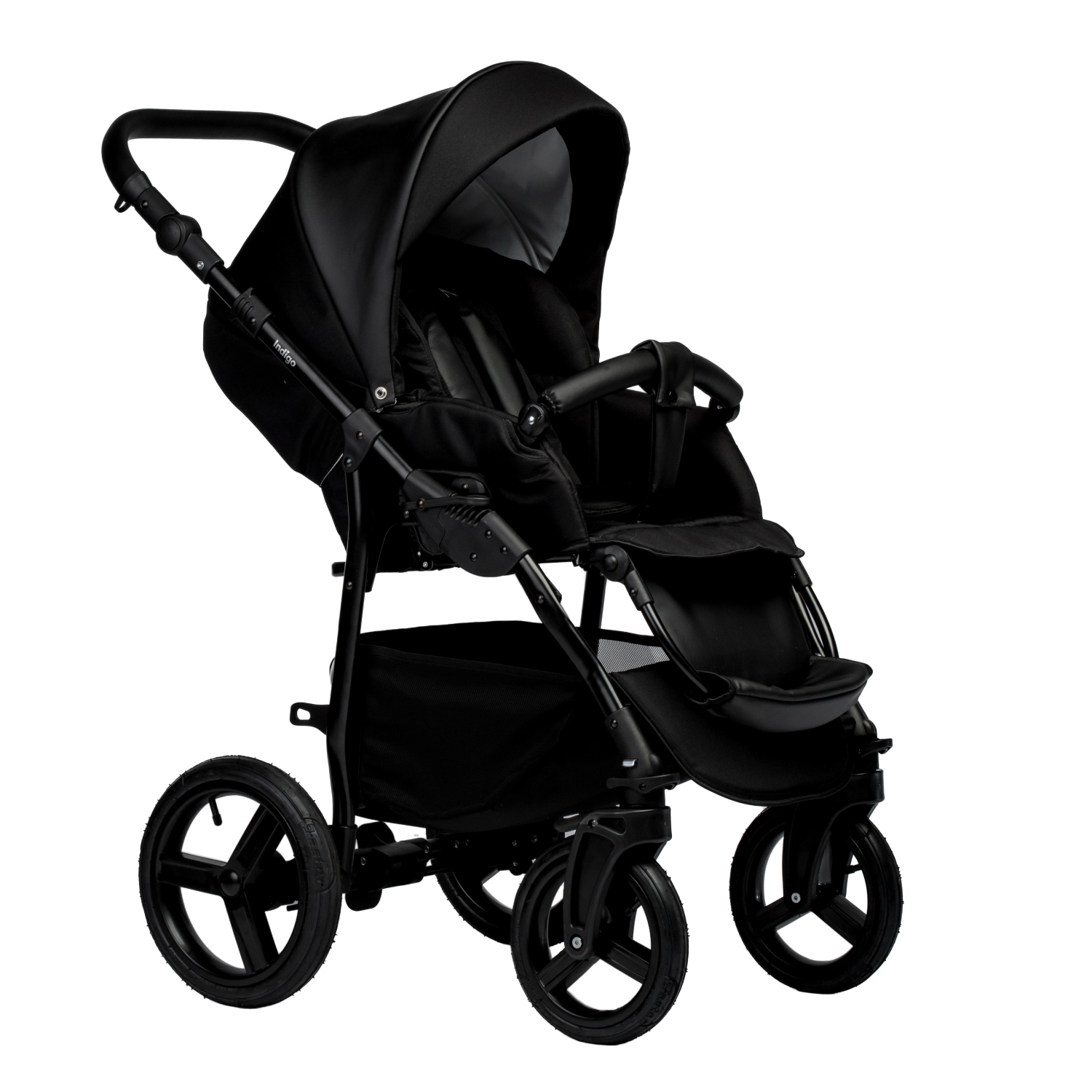 Коляска 2в1 Indigo Impulse Eco Ie 08 черный - фото 3