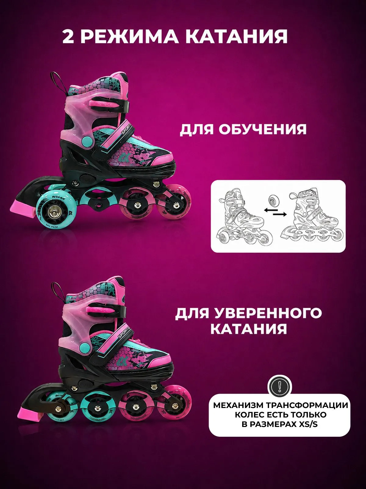 Роликовые коньки Sport Collection 25-28 - фото 2
