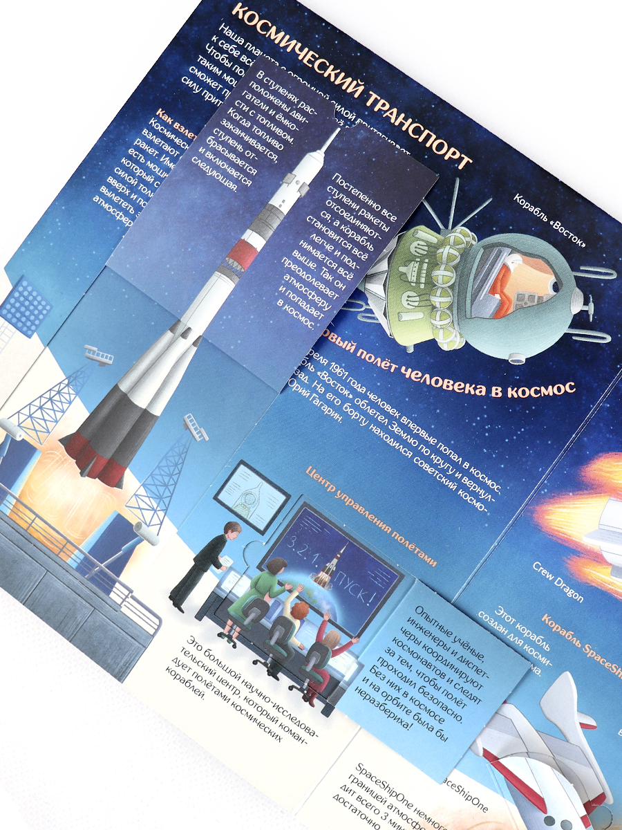 Книжка с окошками Как устроен космос? Malamalama Энциклопедия для детей - фото 9