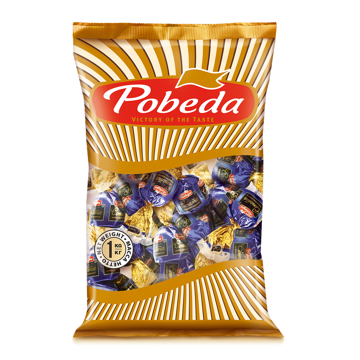 Конфеты Победа вкуса шоколадные Соната 1000 г - фото 1
