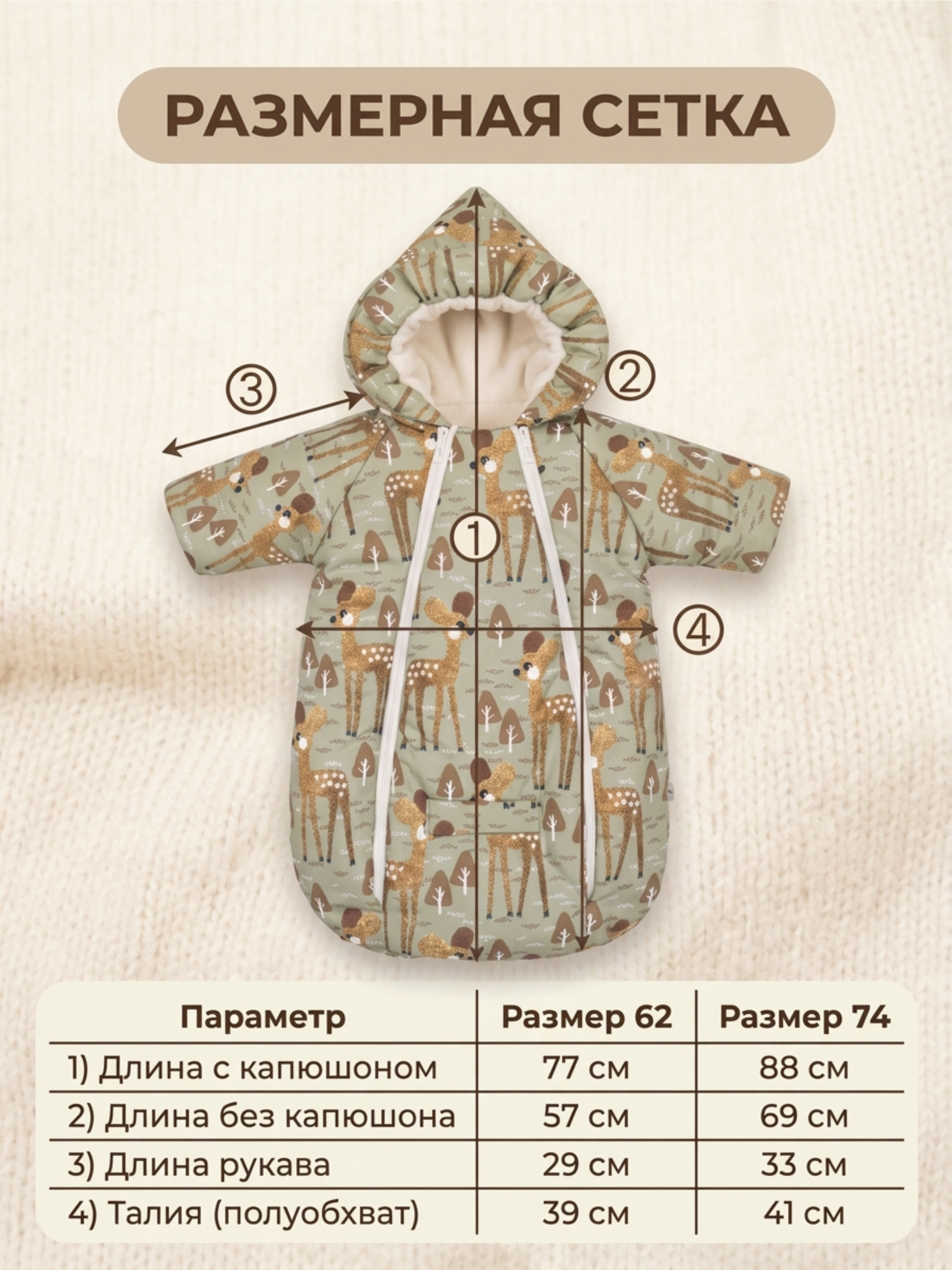 Конверт-комбинезон СОННЫЙ ГНОМИК 934/5 62 - фото 7